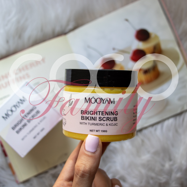 اسکراب روشن کننده بیکینی و زیر بغل زردچوبه mooyam